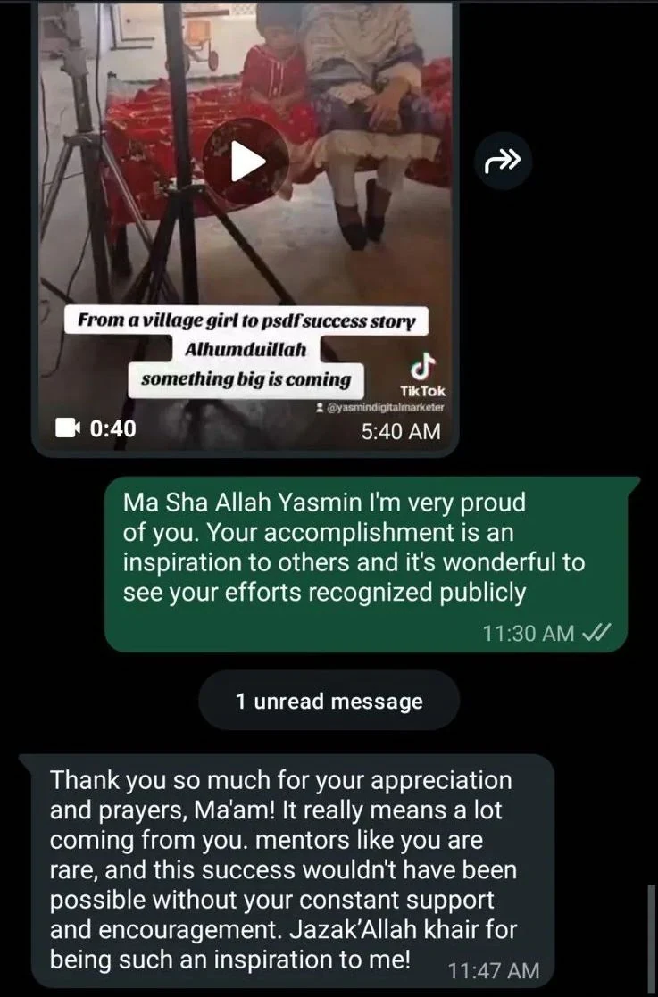 Proud Moment - Student success recognised publicly