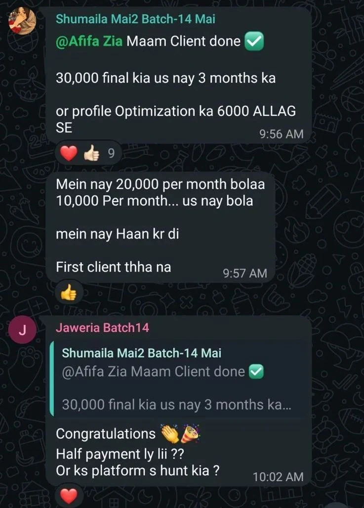 Client Deal - PKR 30,000 client deal closed