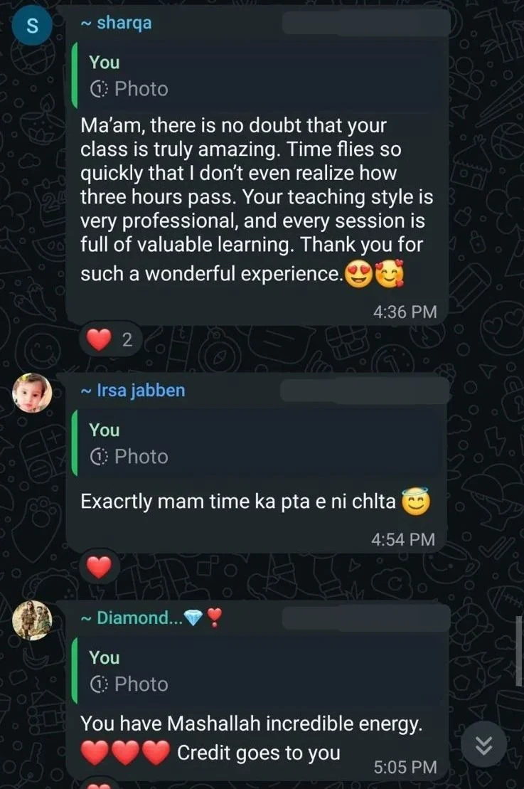 Teaching Impact - Students praise the learning experience