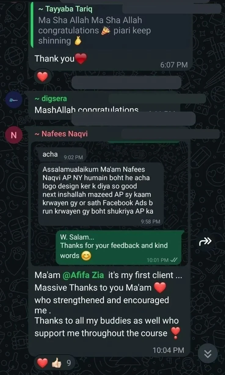 First Client Review - First client review received