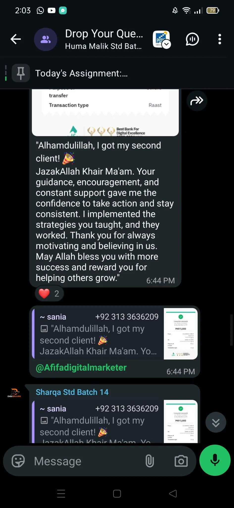 Repeat Client - Second-client milestone