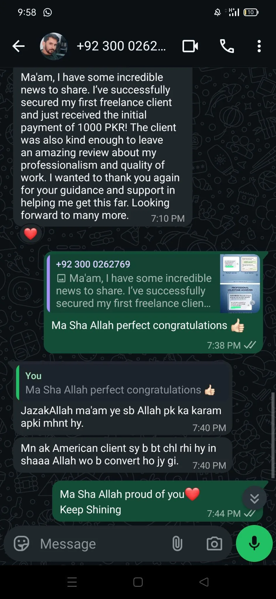 First Client - First freelance client story
